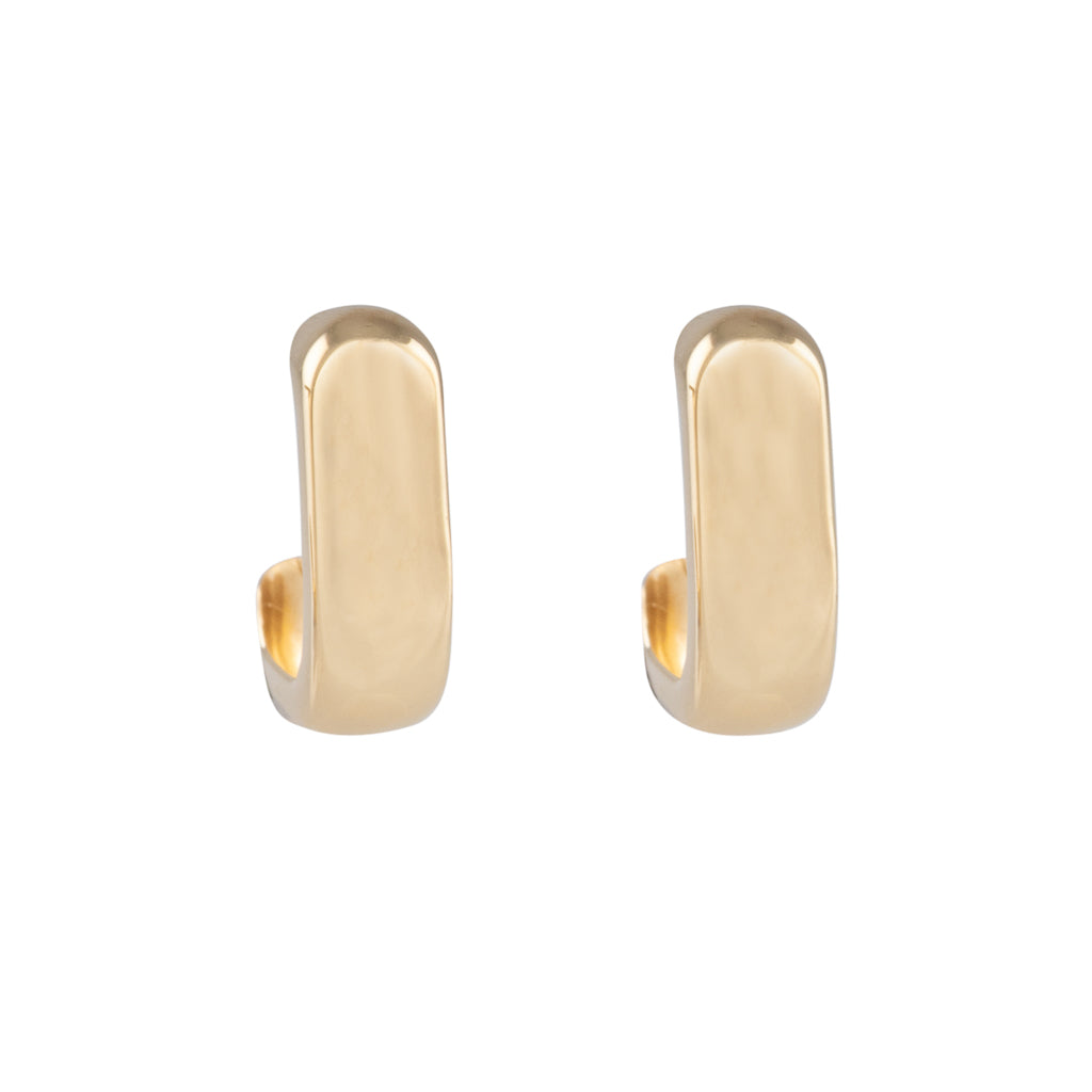 18ct Square Hoop Earrings