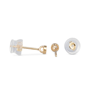 Bezel Set Diamond Studs