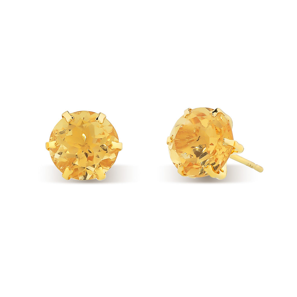Citrine Stud Earrings