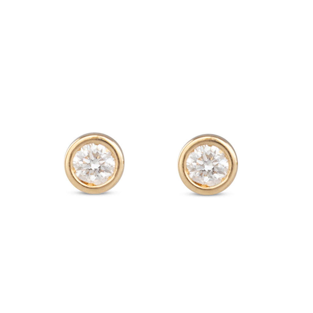 Bezel Set Diamond Studs