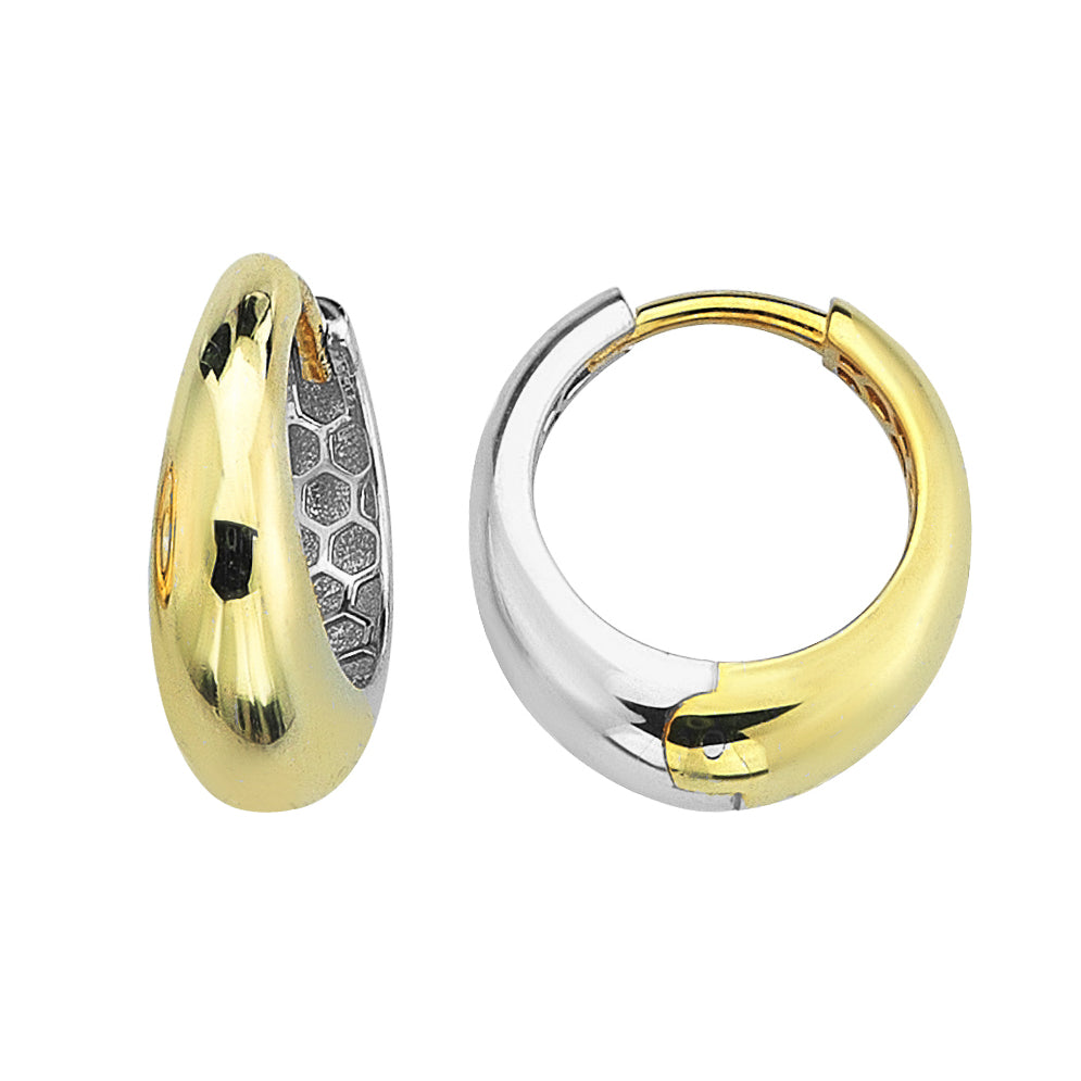 Yellow & White Gold Huggies