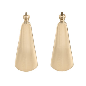 9ct Hexagonal Hoop Earrings