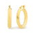 9ct Knife Edge Hoop Earrings