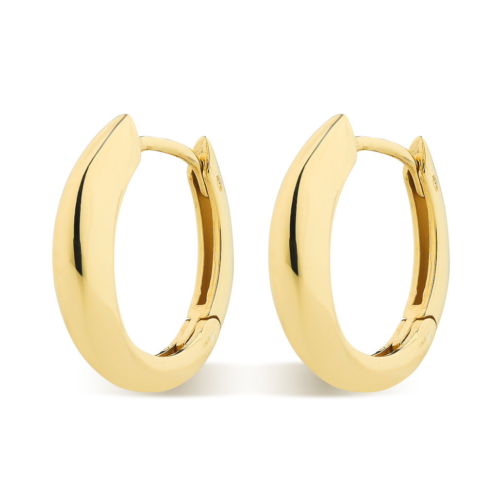 9ct Polished Hoop Earrings