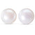 Button White Freshwater Studs 10mm