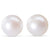 Button White Freshwater Studs 7mm