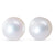 Button White Freshwater Studs 7mm