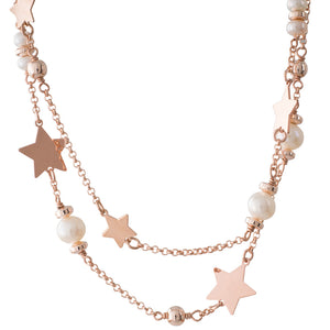 Double Freshwater Star Necklace