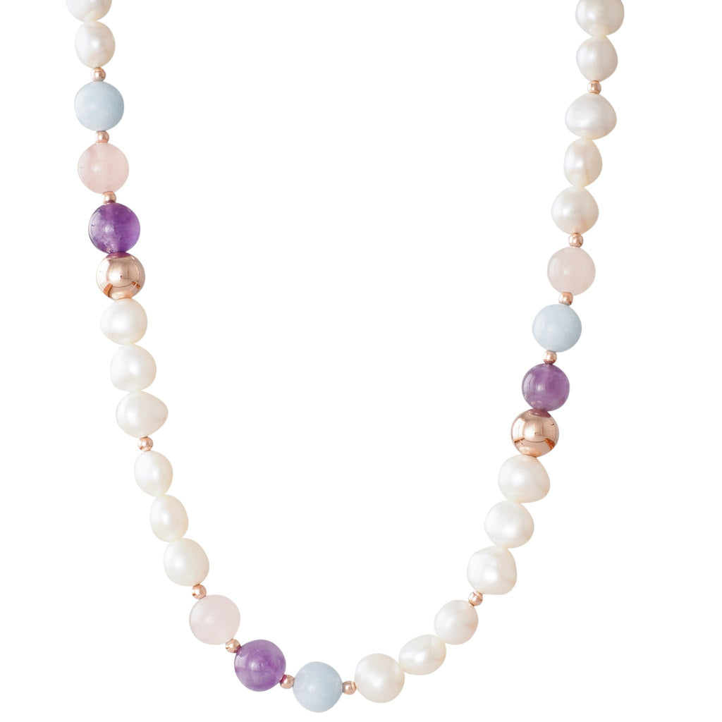Opera Pearl & Bead Necklace