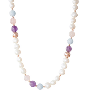 Opera Pearl & Bead Necklace
