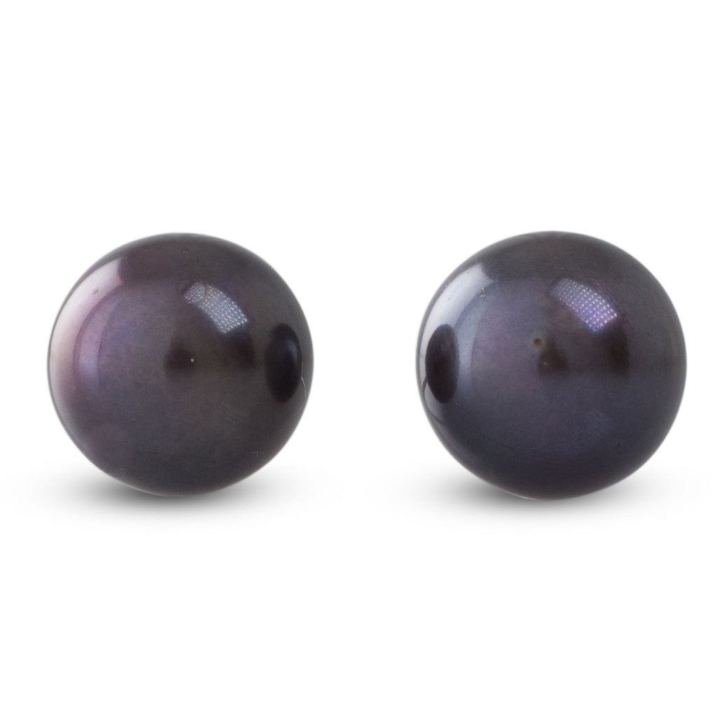 Black Freshwater Pearl Earrings