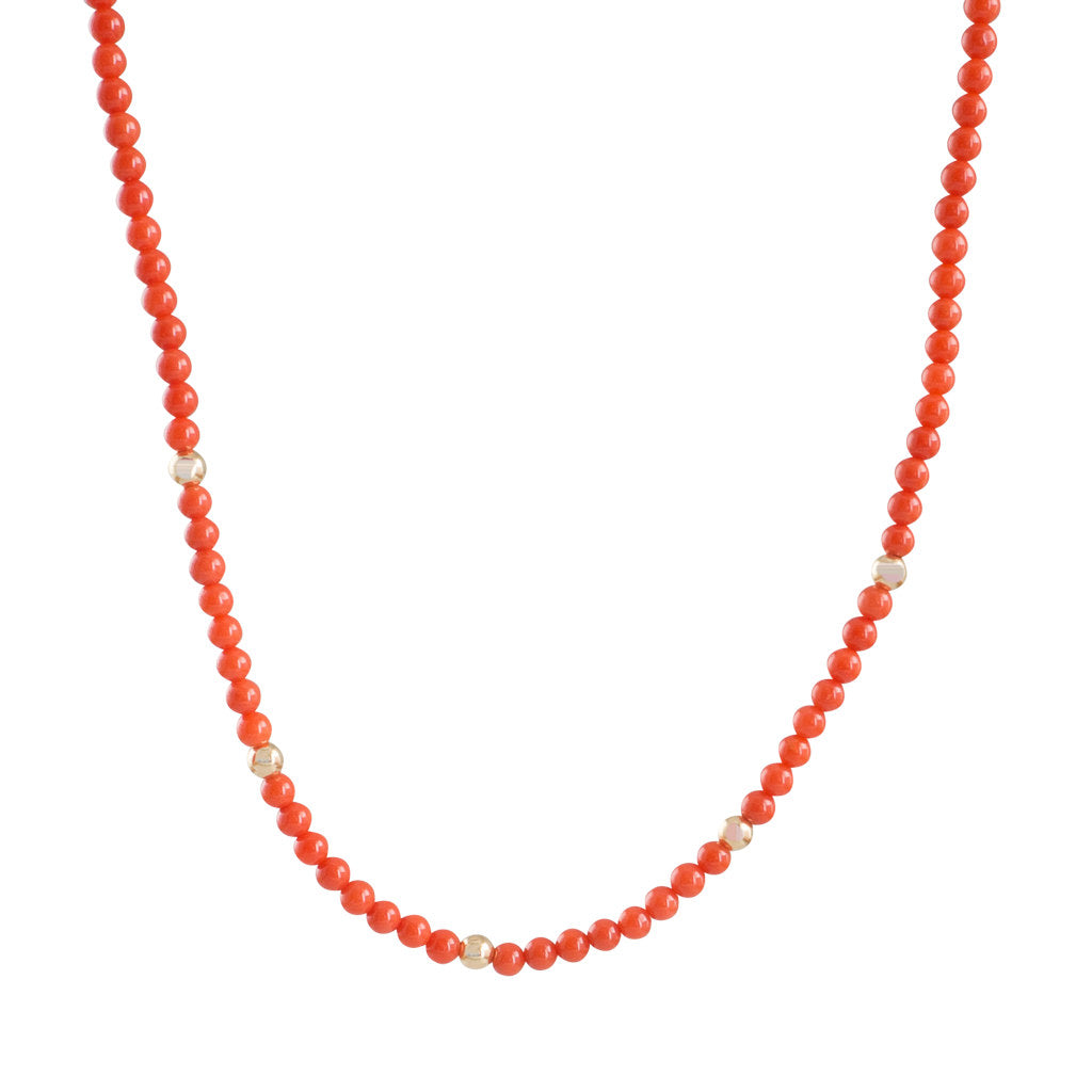 Coral Beaded Necklace