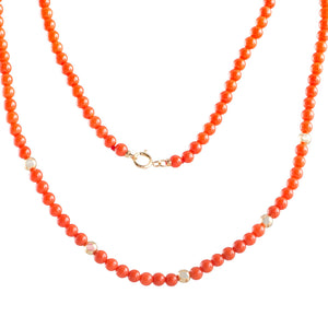 Coral Beaded Necklace