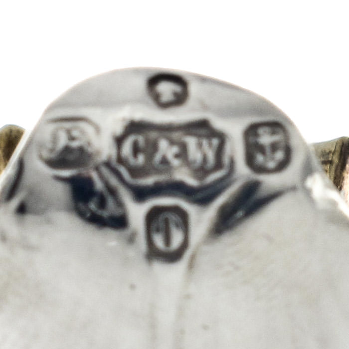 Pair Dolphin Footed Salts