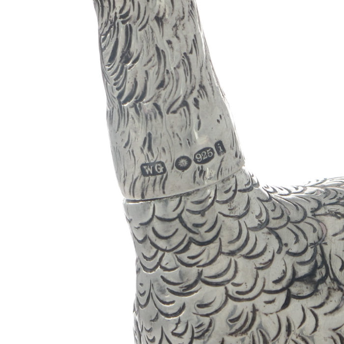 An Ostrich Chick Pepper Pot