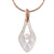 Pink & White Enamel Akoya Pendant