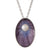 Plum Enamel & Akoya Pendant