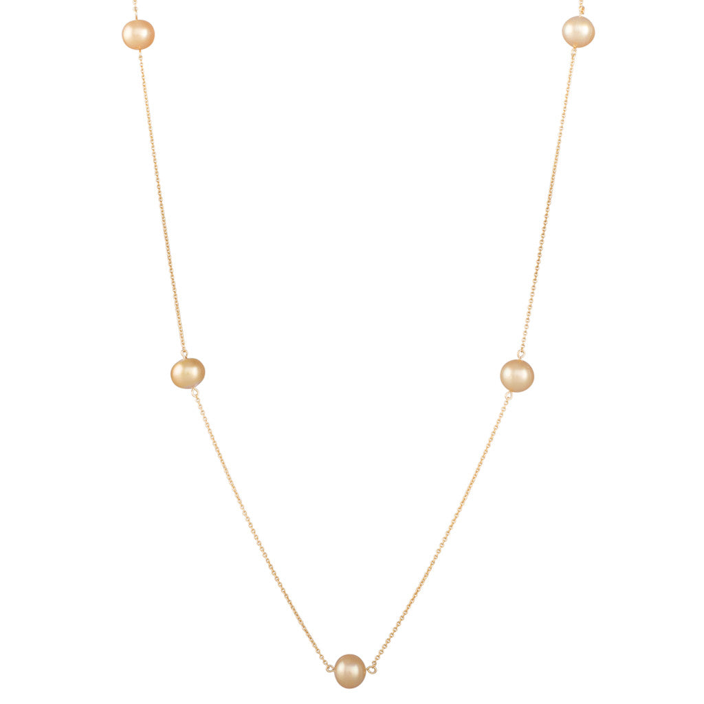 Matinee Gold Pearl Scattered Chain