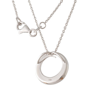 Diamond Swirl Pendant and Chain