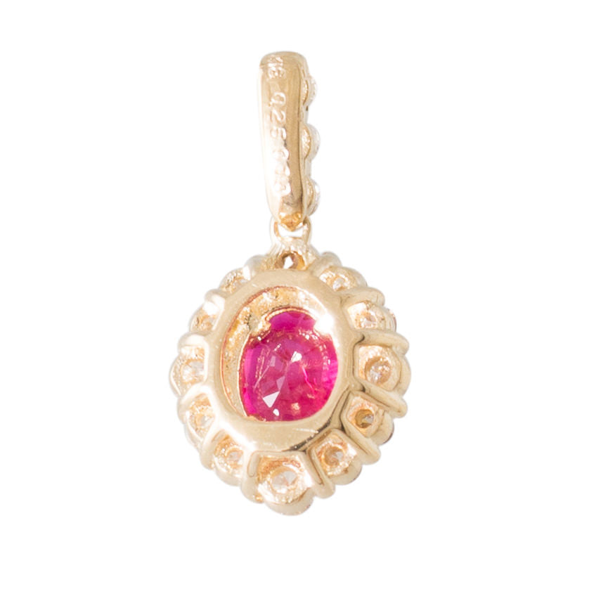 Ruby Cluster Pendant