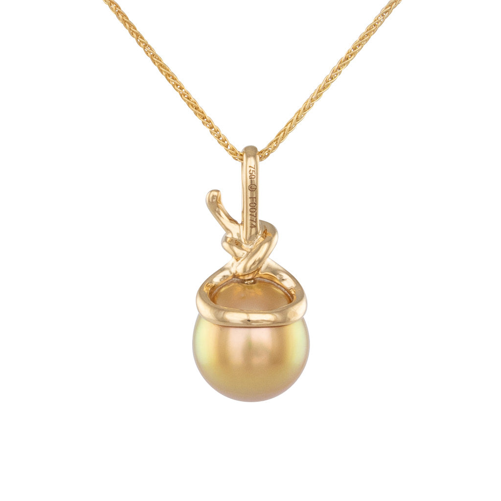 Gold South Sea Knot Pendant