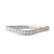 Soft Curved White Gold Diamond Band