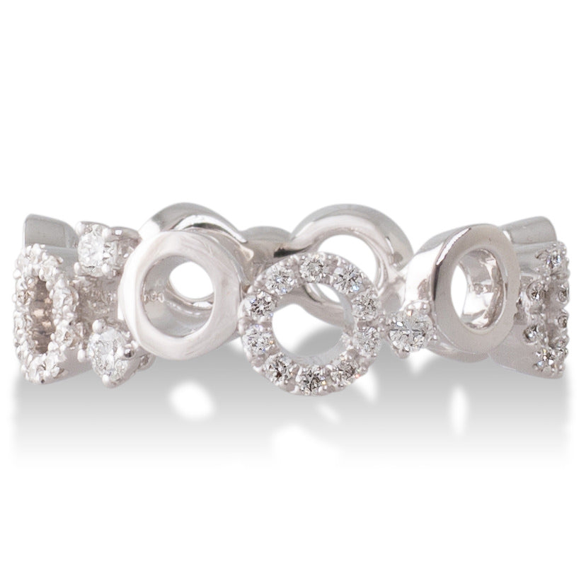 Open Circles Diamond Band