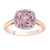 Amethyst & Diamond Cluster Ring
