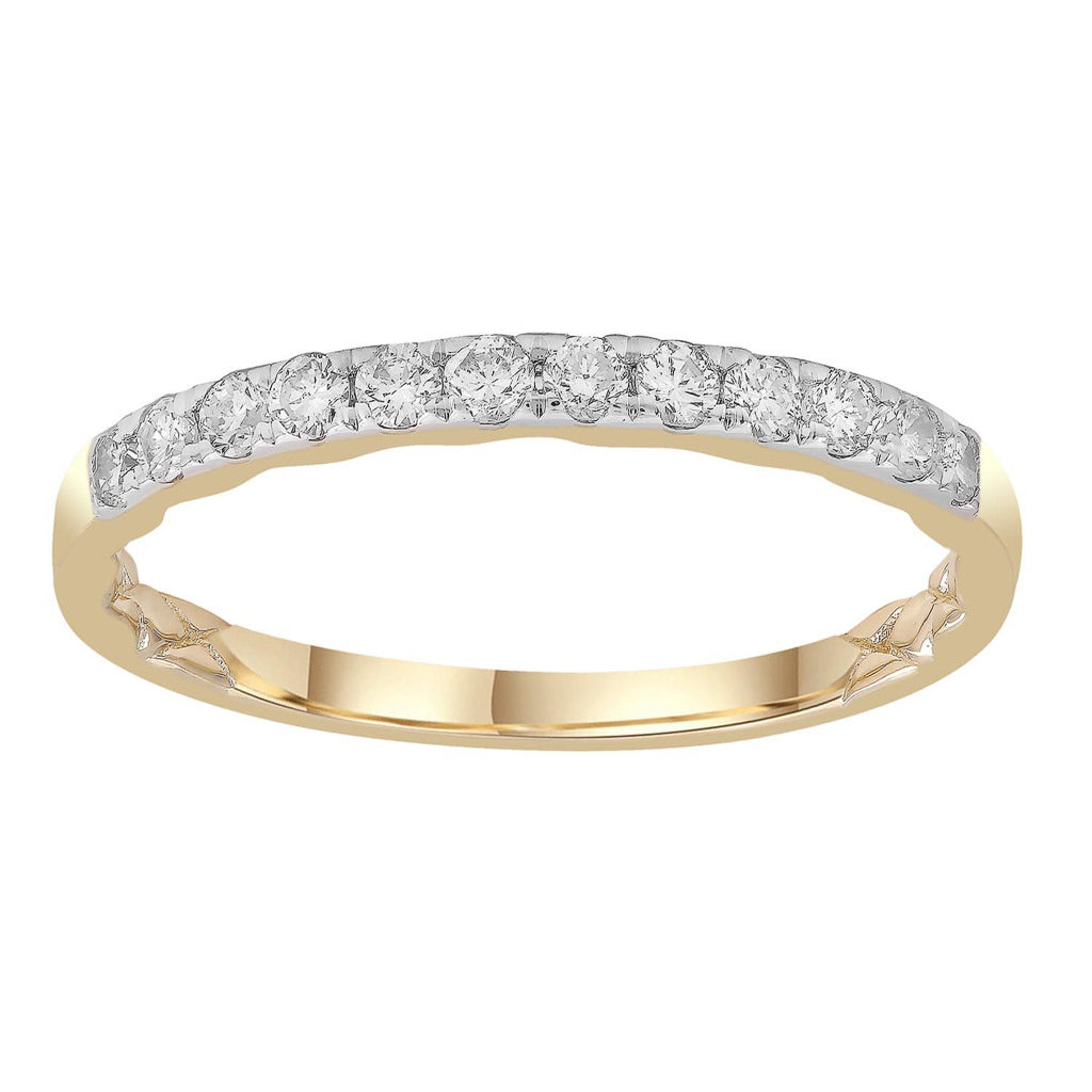 9ct Yellow Gold Diamond Band