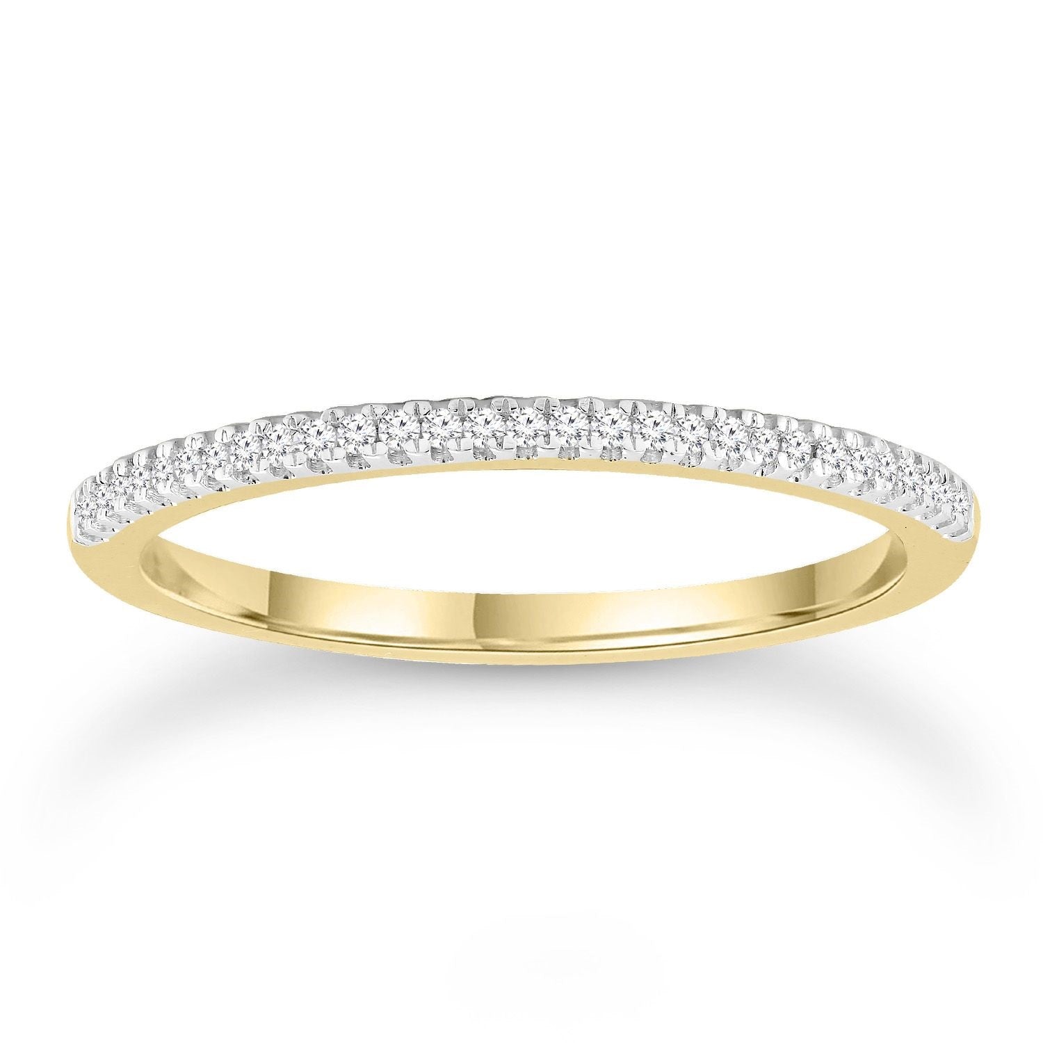 9ct Yellow Gold Diamond Band