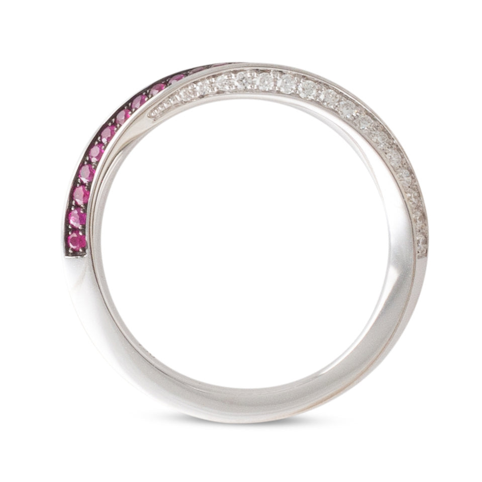 Ruby and Diamond Twist Band