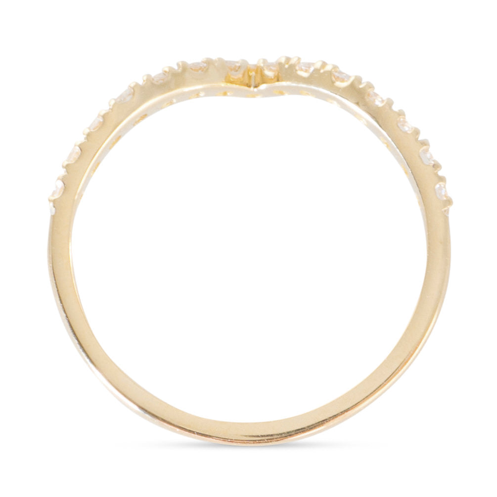 V-Shaped Diamond Band