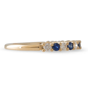 Sapphire and Diamond Band