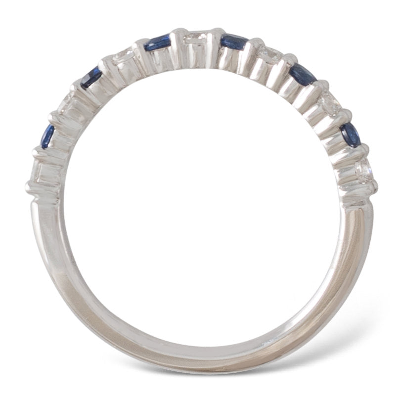 Sapphire and Diamond Band