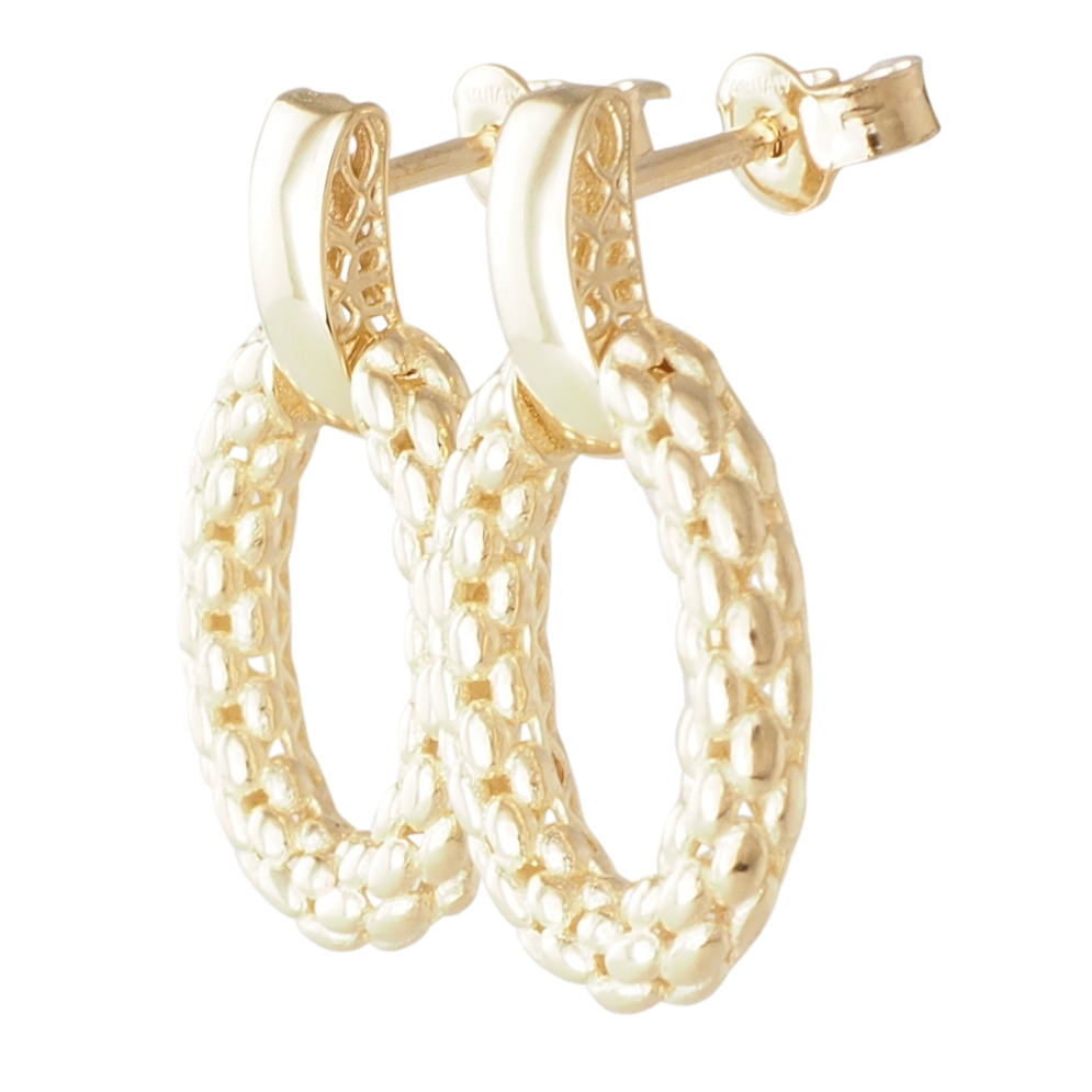 Small Gold Textured Earrings