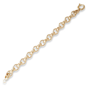 Yellow Gold Oval Link Bracelet