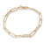 Yellow Gold Paperclip Link Bracelet