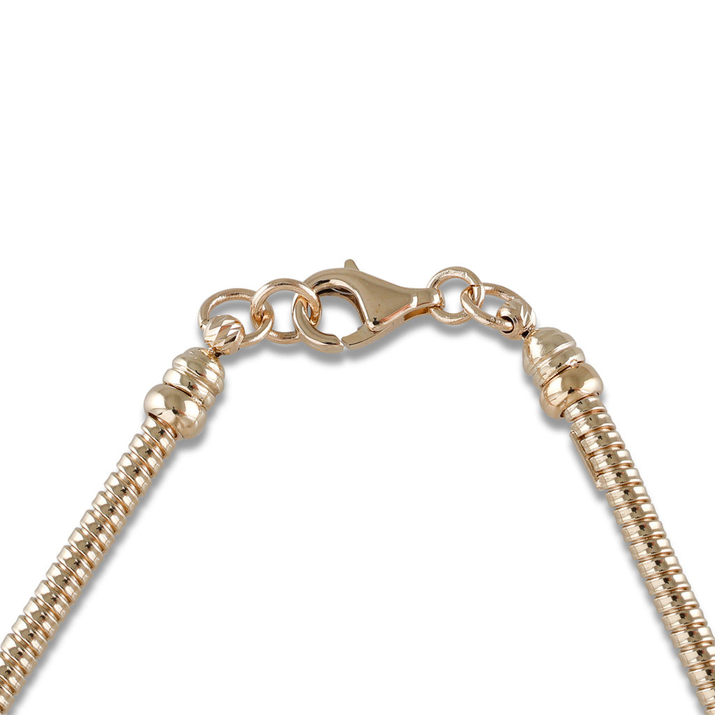 14ct Gold Tubular Collier