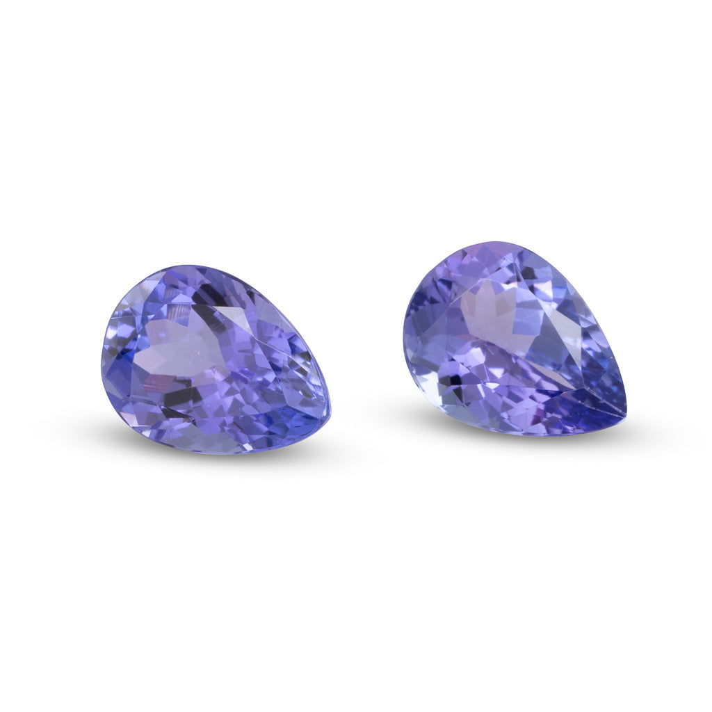 2.30ct Pair Pear-Shaped Tanzanite