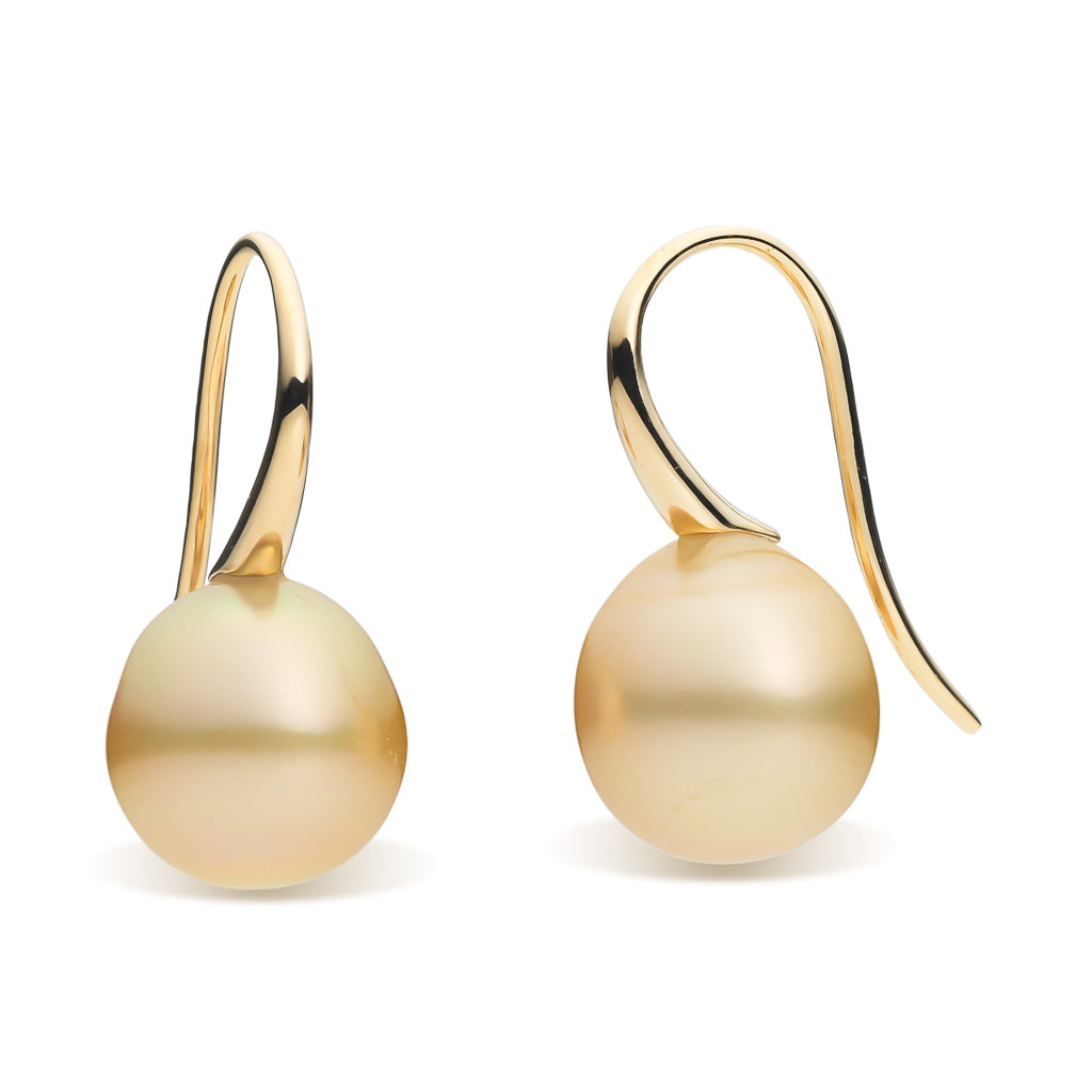 Gold South Sea Pearl Hooks