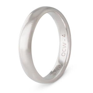 9ct White Gold Wedding Ring 4mm