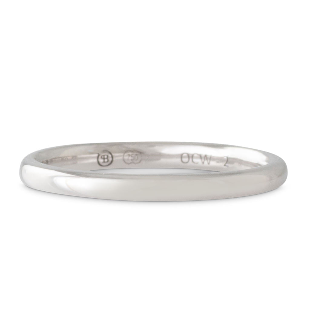 18ct White Gold Wedding Ring 2mm