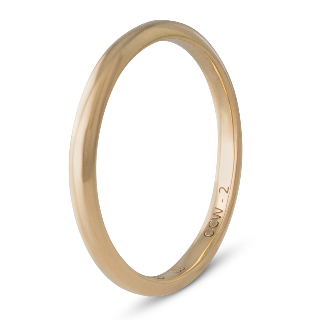 18ct Yellow Gold Wedding Ring 2mm