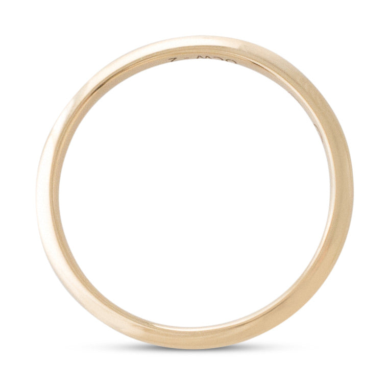 18ct Yellow Gold Wedding Ring 2mm