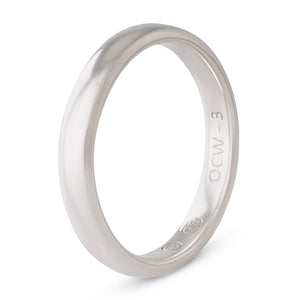 18ct White Gold Wedding Ring 3mm