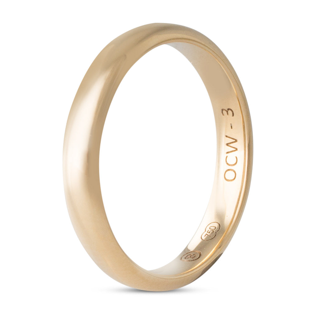 18ct Yellow Gold Wedding Ring 3mm