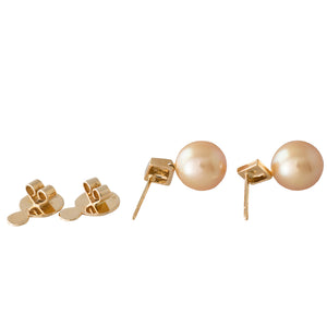 Gold South Sea Pearl Earrings