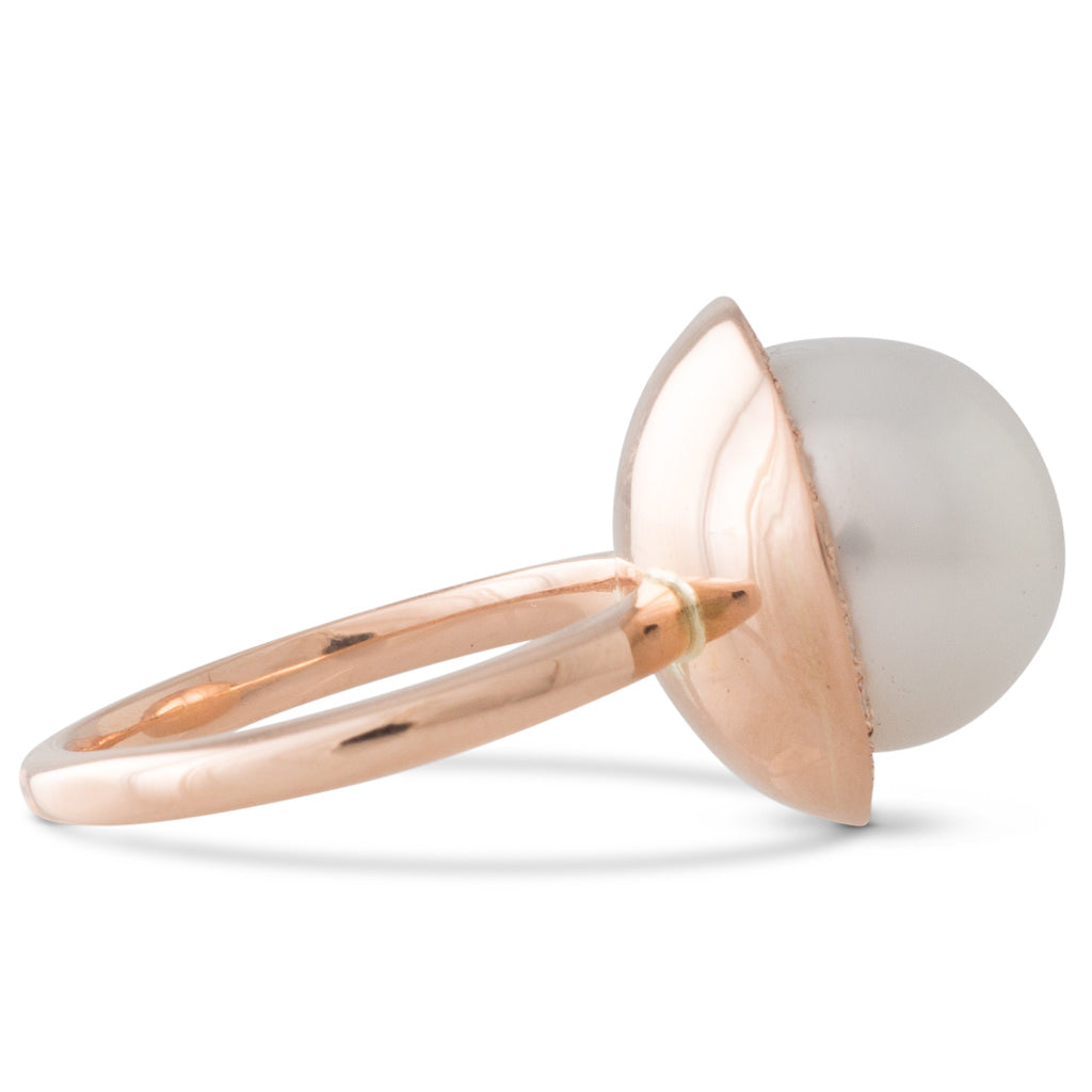 South Sea Pearl and Diamond Ring