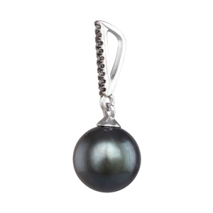 Tahitian & Black Diamond Pendant