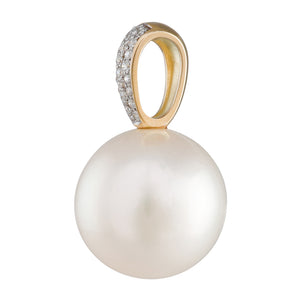 16mm South Sea & Diamond Pendant